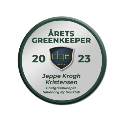 Diplom - Årets Greenkeeper 2023 - Jeppe Krogh Kristensen